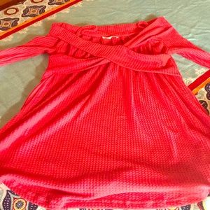 Cold shoulder sweater